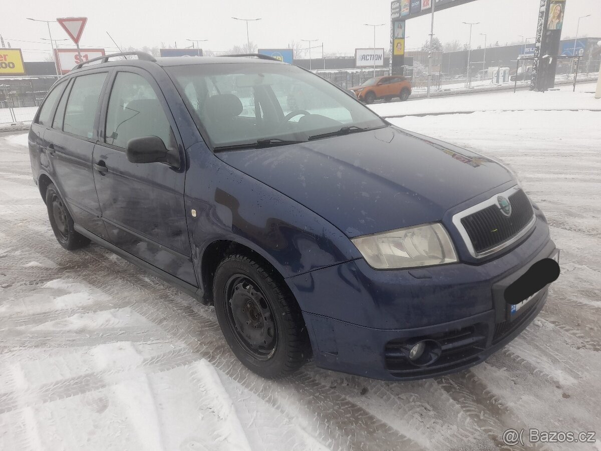 Prodám škoda fabia 1.9tdi 74kw 5 kvalt stk 9/2026 ,rok 2002,