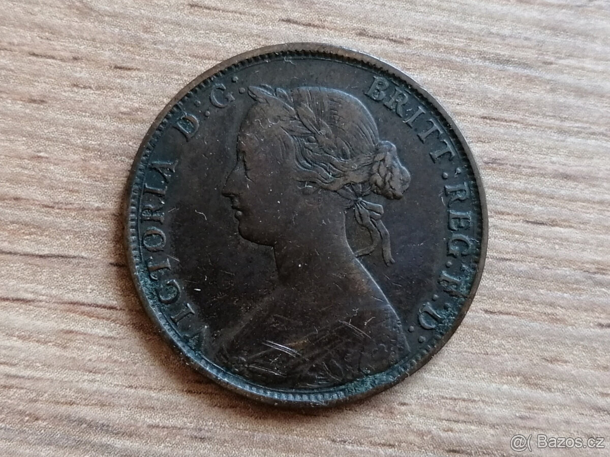 1 Cent 1861 New Brunswick Kanada britská královna Viktorie