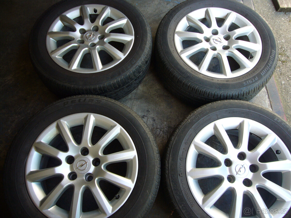 LETNÍ ALU KOLA orig.OPEL 16" 5x110 6,5" et-37,stř.-65,