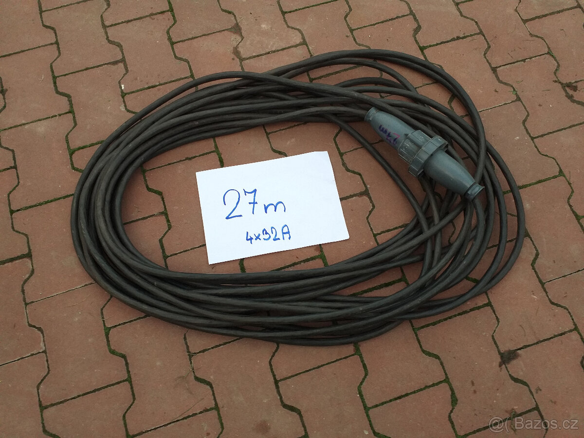 Prodlužovací kabel 27m 380V