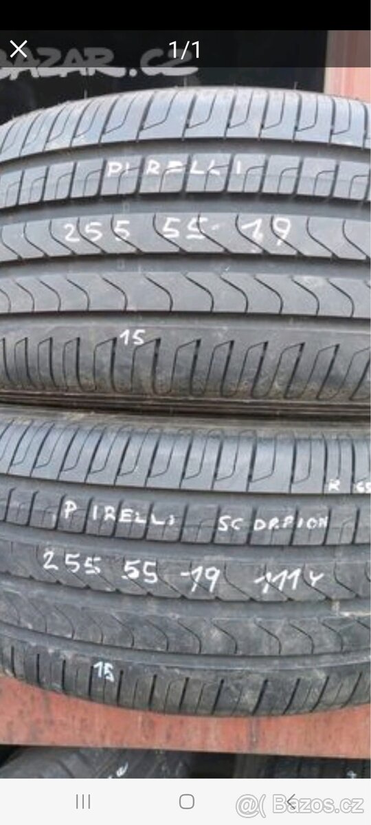 255/55 R19 letní Pirelli