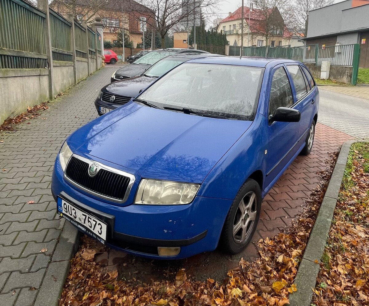 ŠKODA FABIA 1.4 MPI 44kW. Rok 2003.,ALU kola, zimní pneu