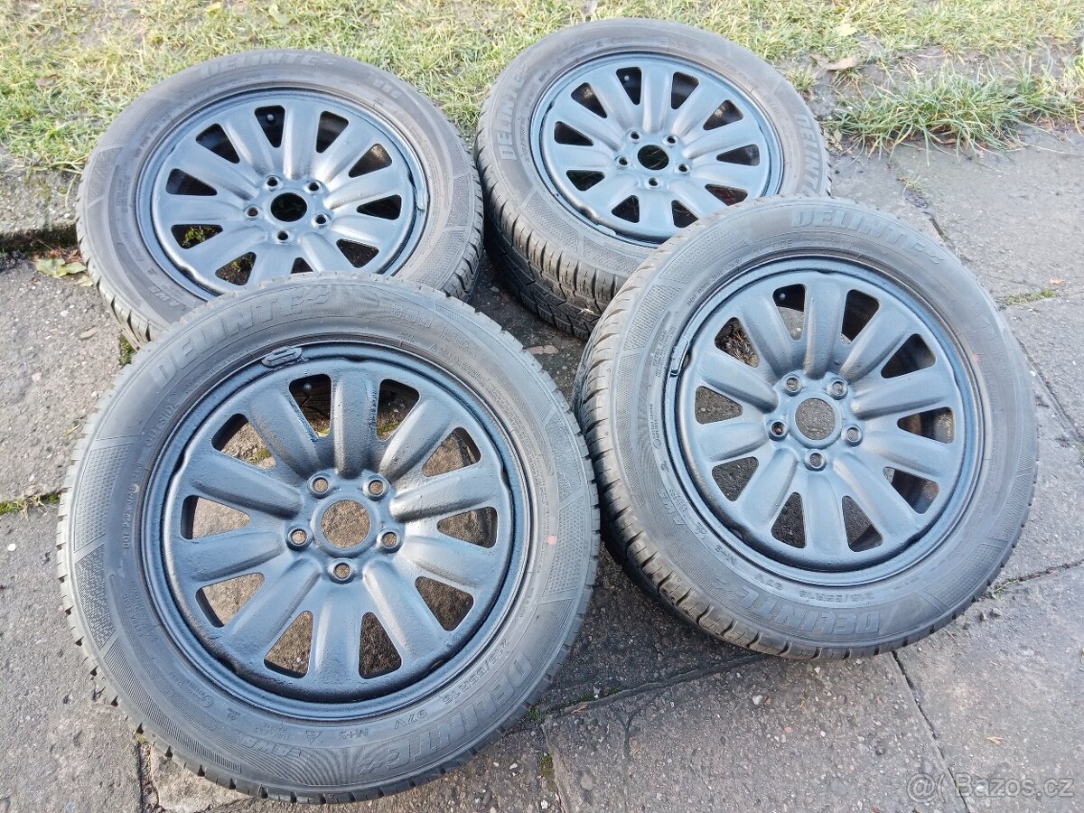 Zimní kola 16ky 5x112 pneu 90% Vw Seat Škoda Audi - dobírka