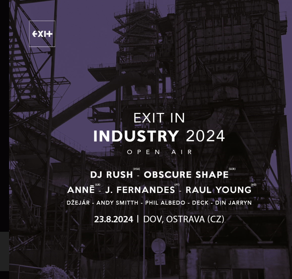 Prodam vstupenku na Exit in Industry Ostrava dne 23.8.