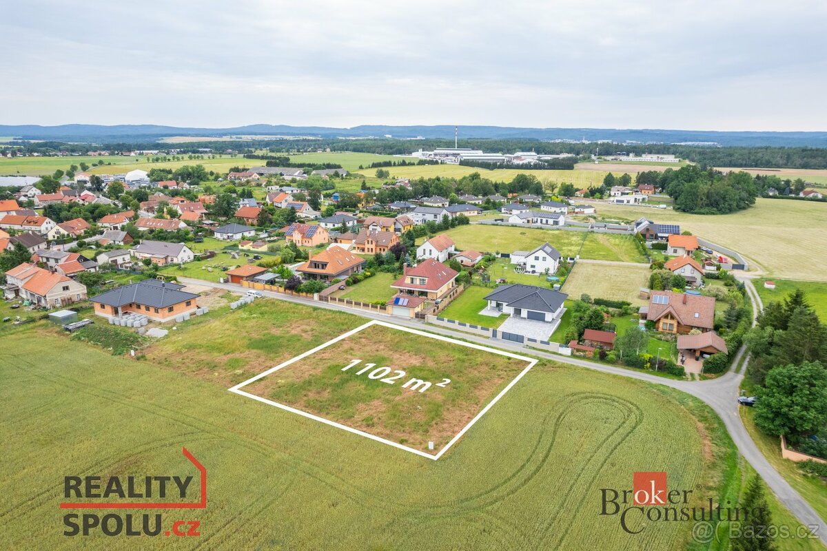 Prodej, pozemky/bydlení, 1102 m2, 26301 Rybníky, Příbram [ID