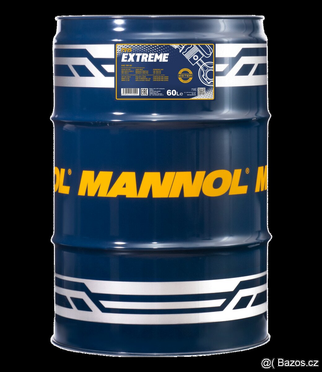 motorový olej 5W40  Mannol MN7915-60 - EXTREME 5W-40 - 60L