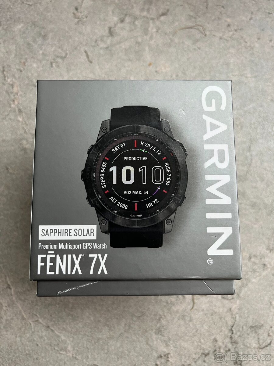 GARMIN FENIX 7X SAPPHIRE SOLAR - ZÁRUKA 01/2025