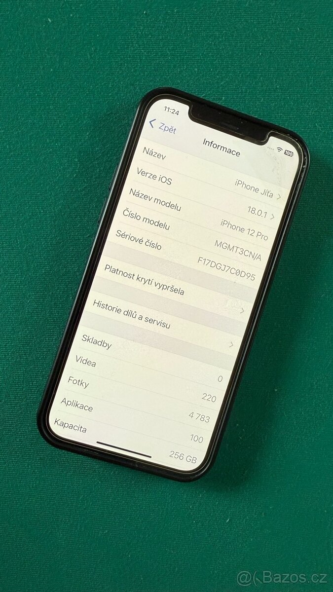 iPhone 12 PRO, šedé barvy, 256 GB