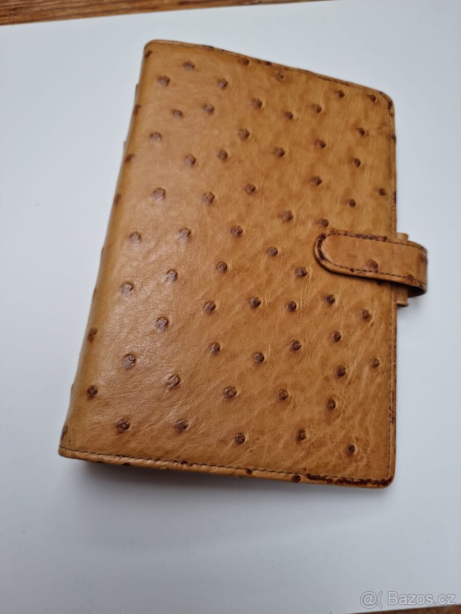 Vzácný kožený diář, zápisník Filofax RARITA