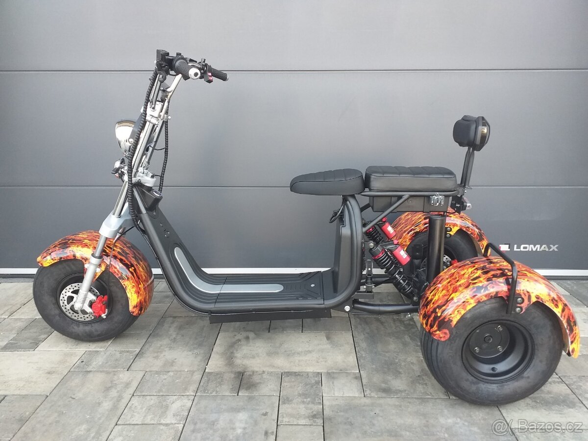 Elektrická tříkolka CHOPPER OLTO 2000 W baterie 20 AH