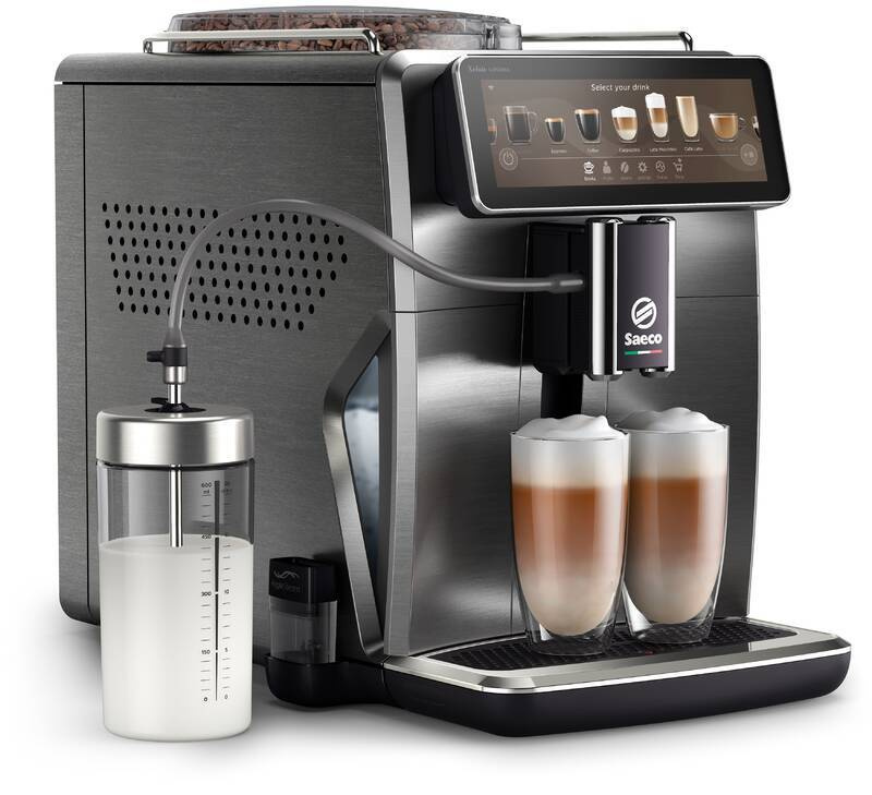 Espresso Saeco Xelsis Suprema SM8889/00, titan, kov, šedá