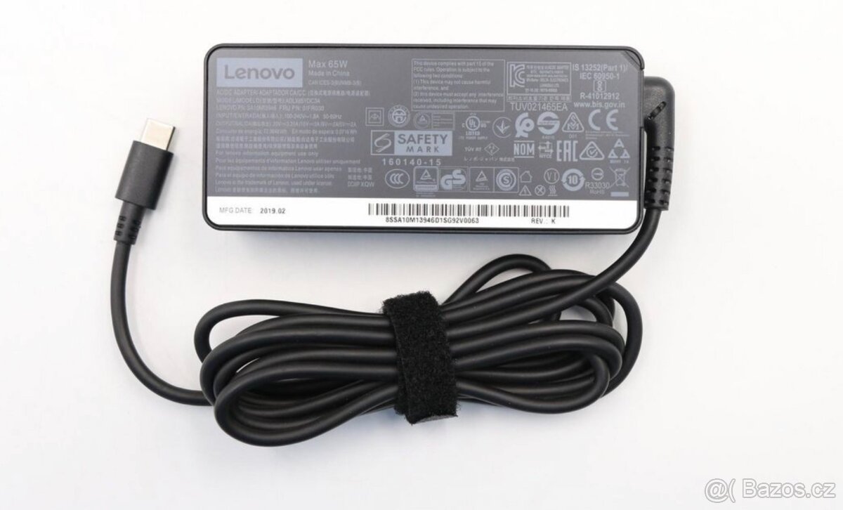 Originální USB-C 65W napájecí adaptér Lenovo ThinkPad