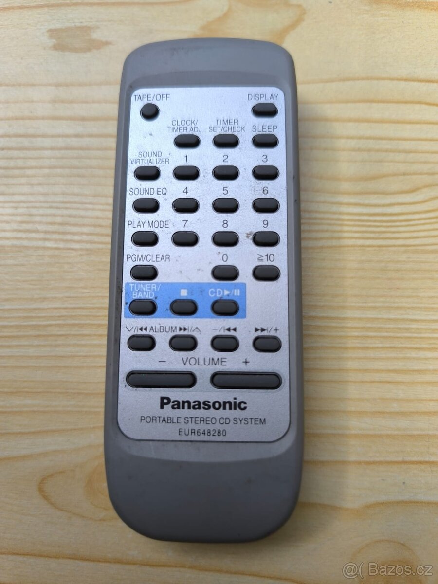 Panasonic EUR648280 dálkový ovladač