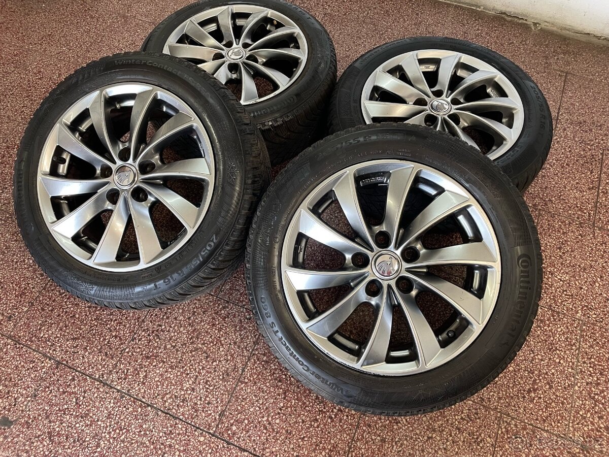 Alu kola 5x112 r16 zimní pneu 6mm