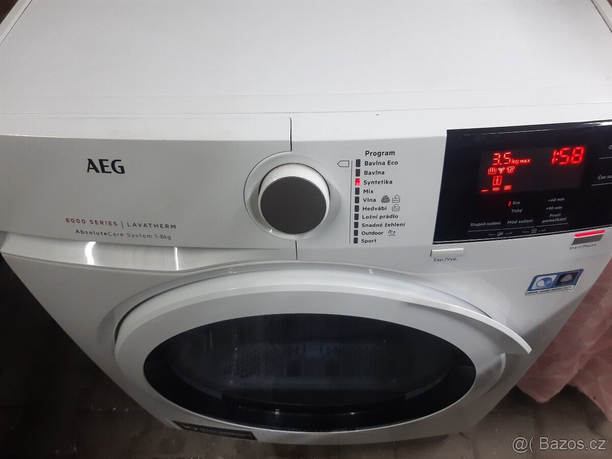 Kondenzační sušička AEG AbsoluteCare T8DBG48WC 8kg