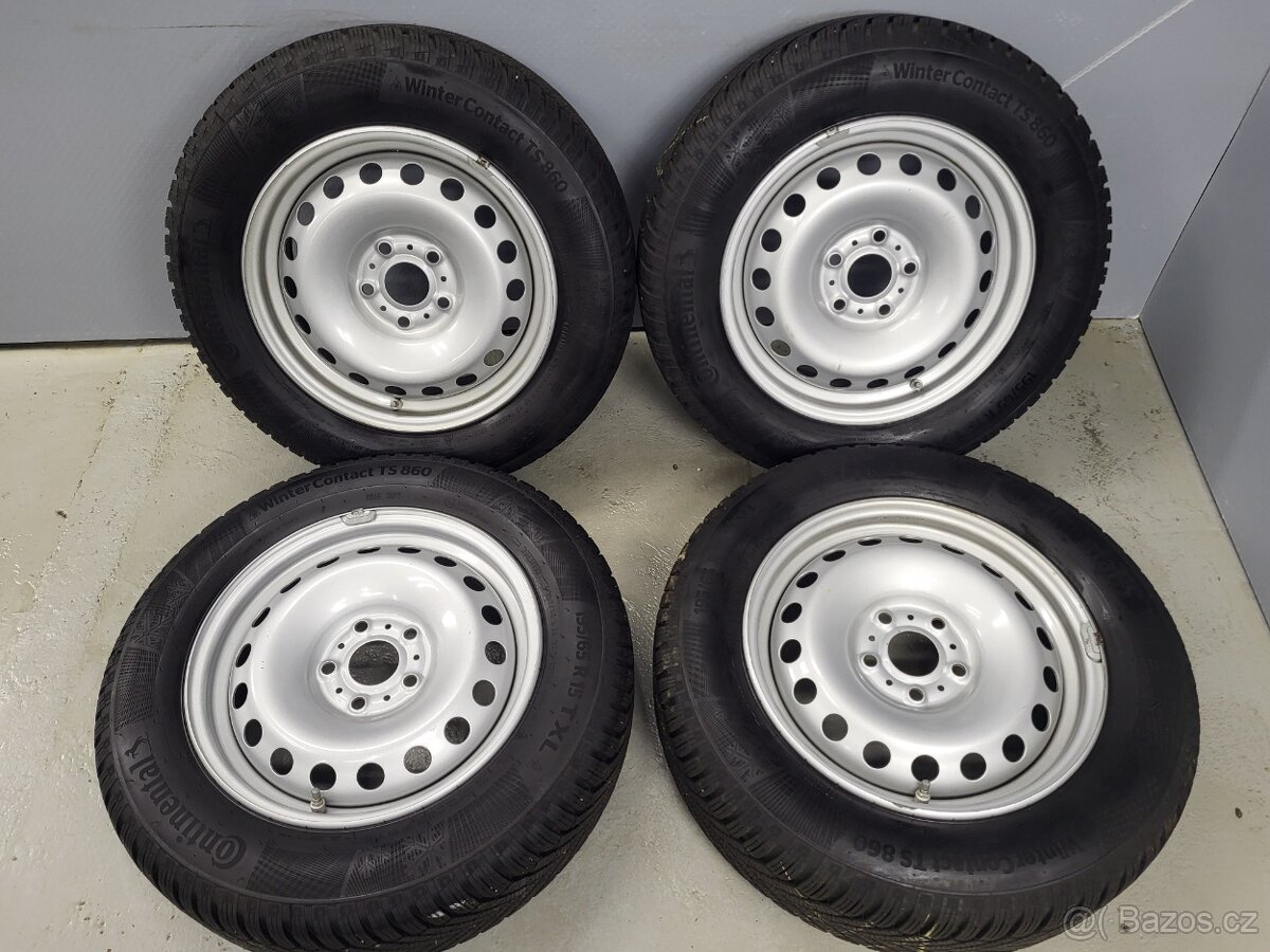 Plechové disky 15" 5x108 Renault Kangoo zimní pneu6,5-7,5mm