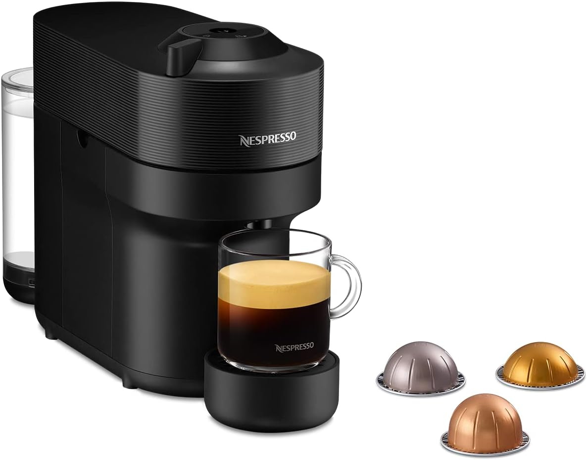 NOVÝ kapslový kávovar Nespresso Vertuo Pop Black GDV2