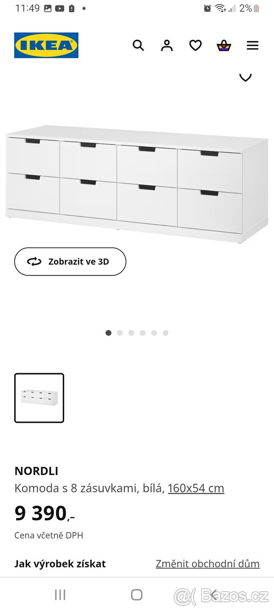 Komoda NORDLI IKEA