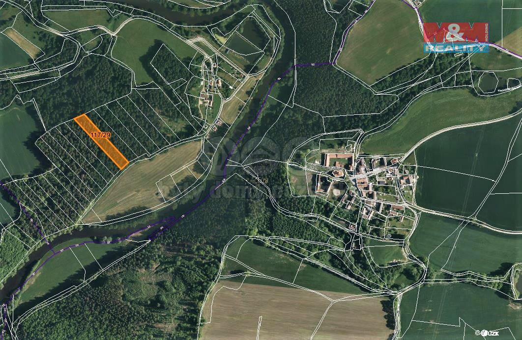 Prodej lesa, 4921 m², Zlatá Koruna-Rájov