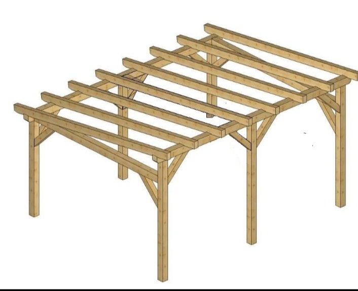 Pergola 5x3m (6x3m, 7x3m, 8x3m)