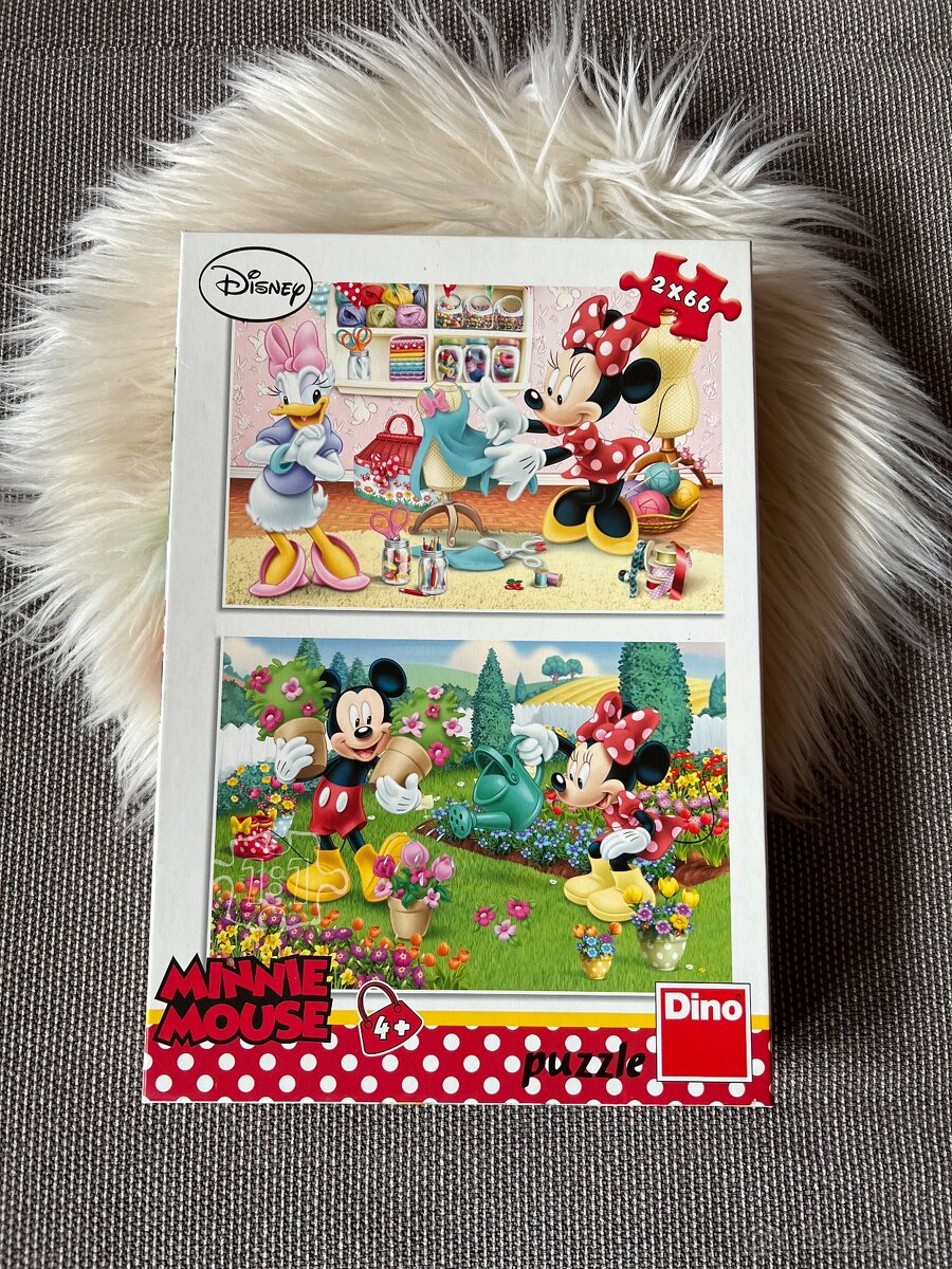 Minnie mouse puzzle 2x66 pro děti od 4 let