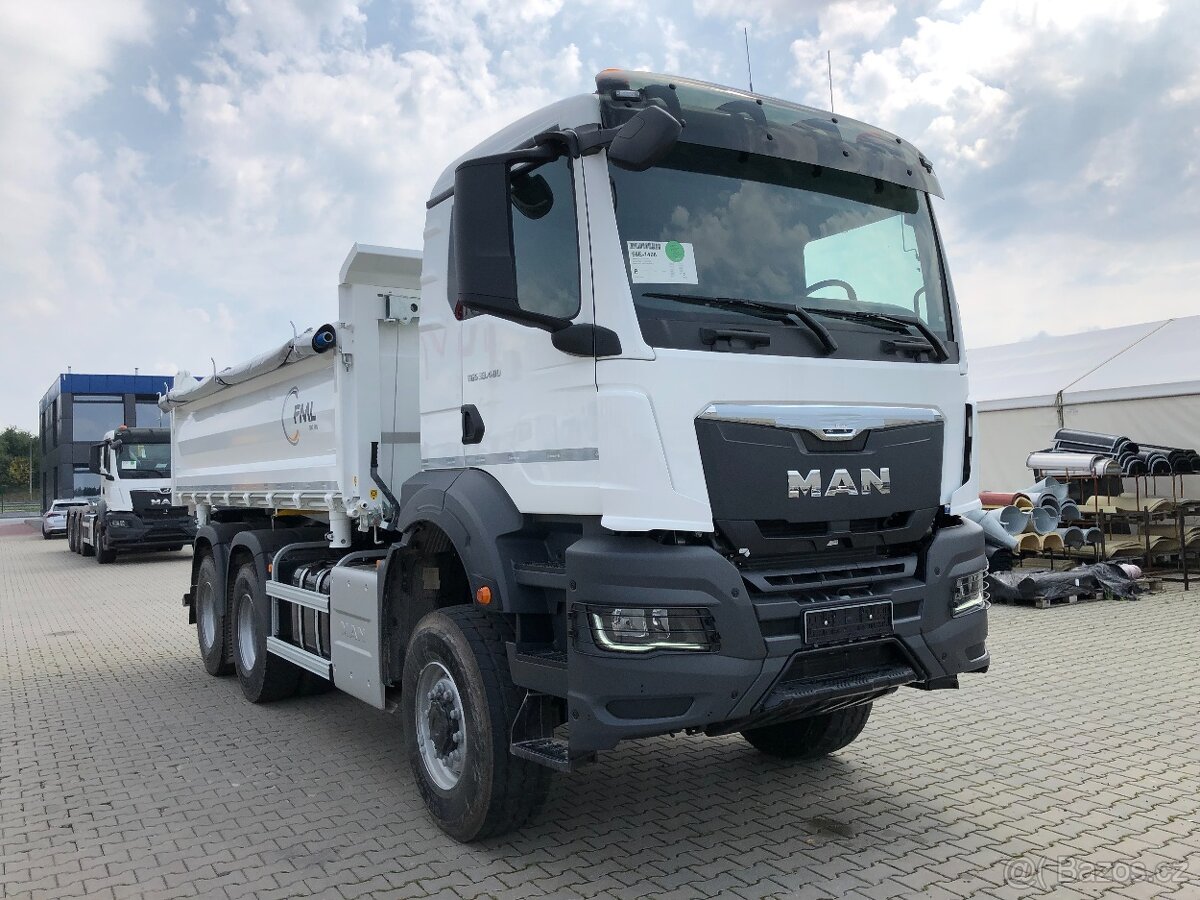 MAN TGS 33.480 (6x6) GSR, třístranný sklápěč