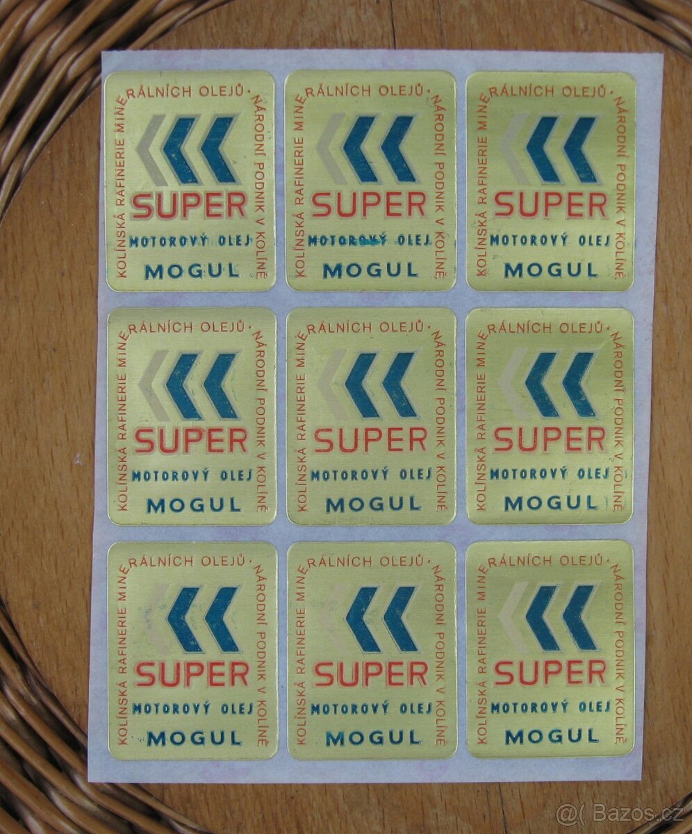 Originál samolepky "SUPER MOGUL" /70. - 80. léta/