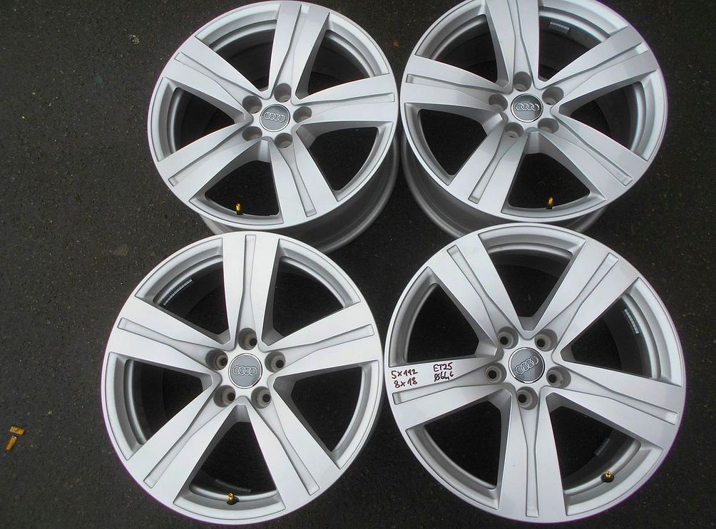 Alu disky originál Audi 18", 5x112, ET 25, šíře 8J