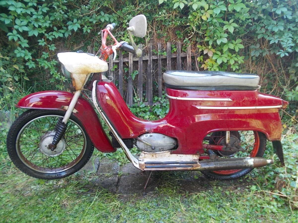 MOTOCYKL JAWA 50 PIONÝR MOTO VETERÁN 1973 FICHTL