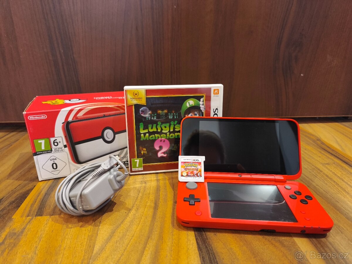 Nintendo 2DS XL Pokéball Edition – TOP stav + hry