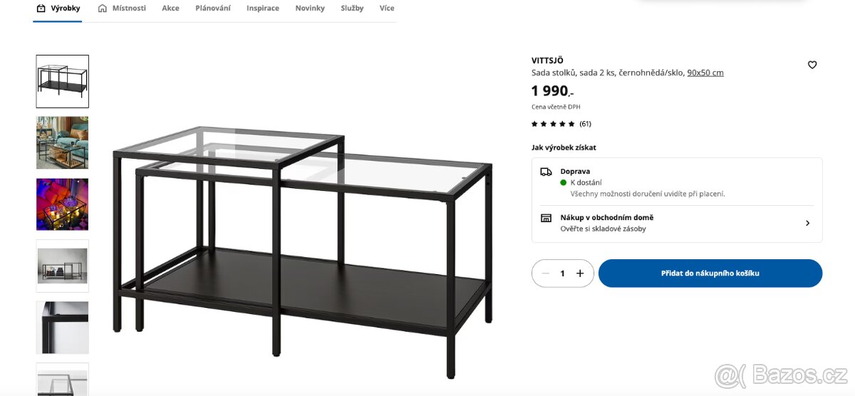 Sada stolků VITTSJO , IKEA