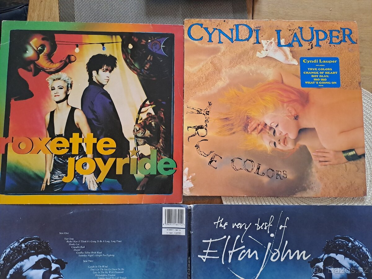 6x vinyl - Roxette, Elton John, Cyndi Lauper