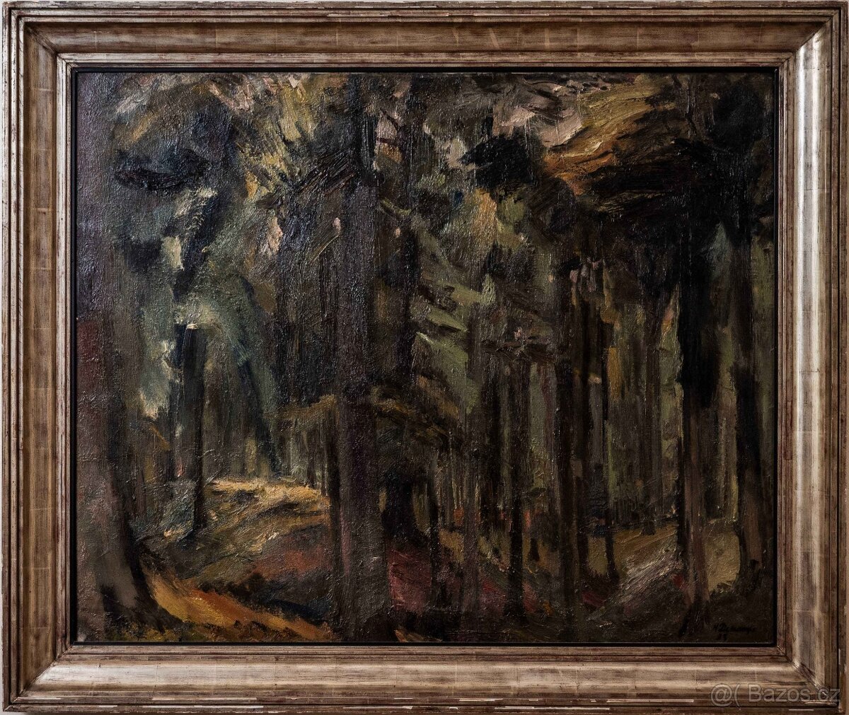 Velký obraz „Les” rok 1935. 129 X 109 cm