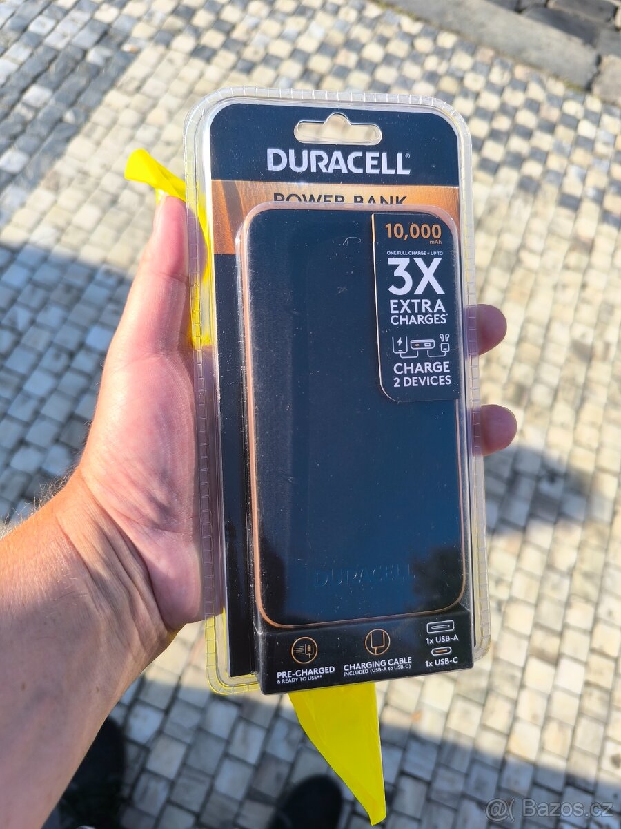 Úplně Nová Powerbanka DURACELL DRPB3009A 10000 mAh.