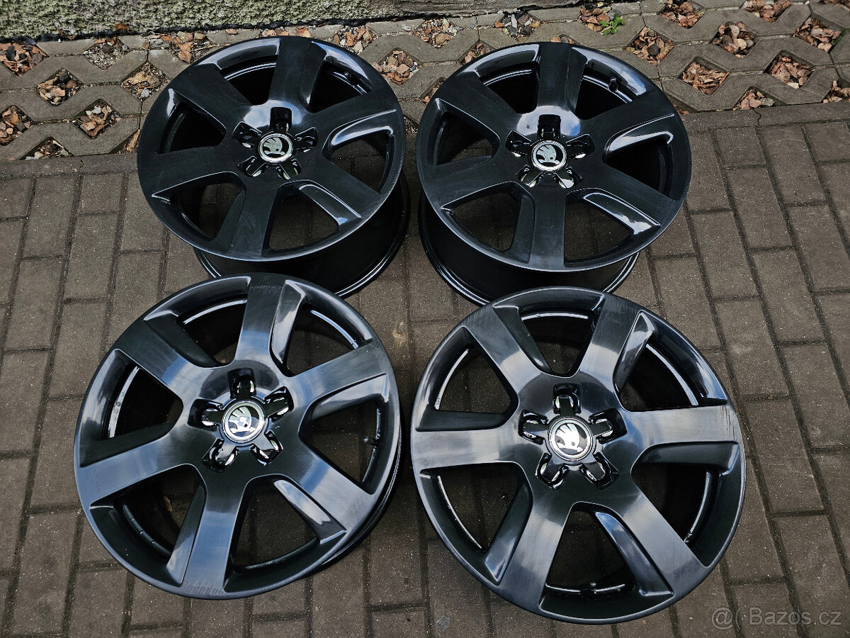 ALU kola disky Škoda 5x112 Superb Octavia R17 ET39 8J