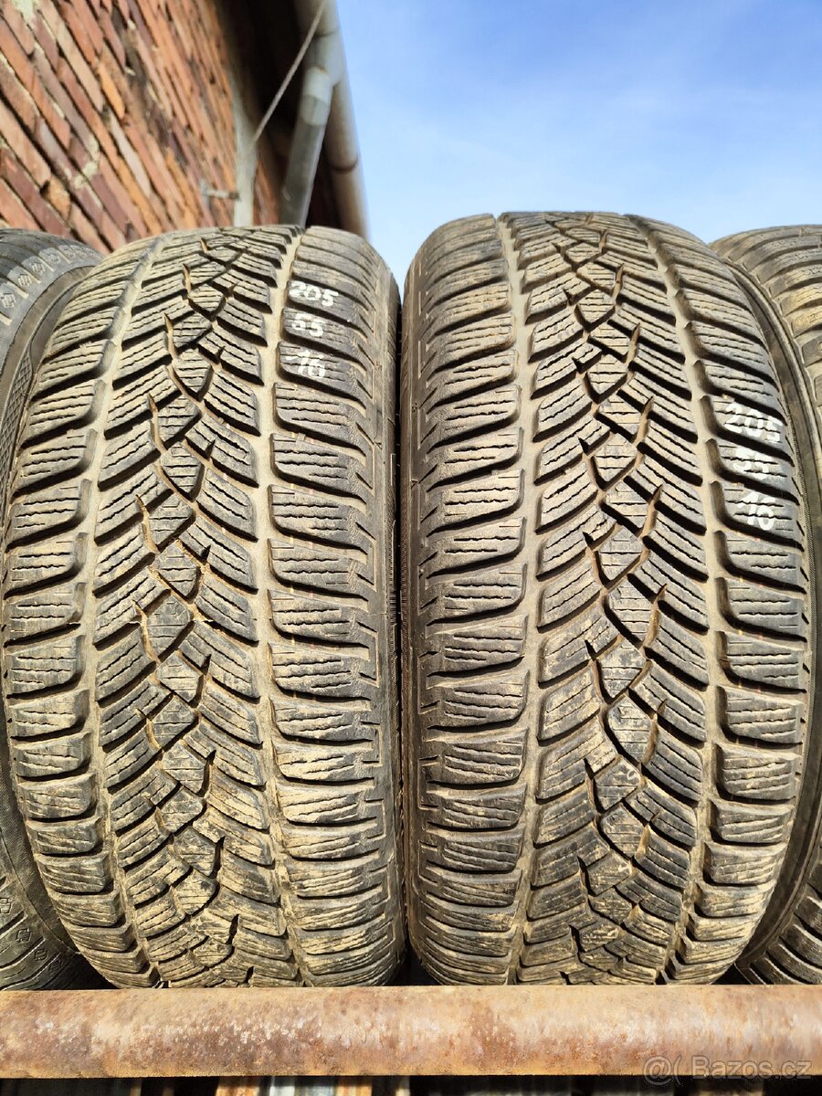 Prodám zimní pneumatiky 2x Fulda 205/55 r16