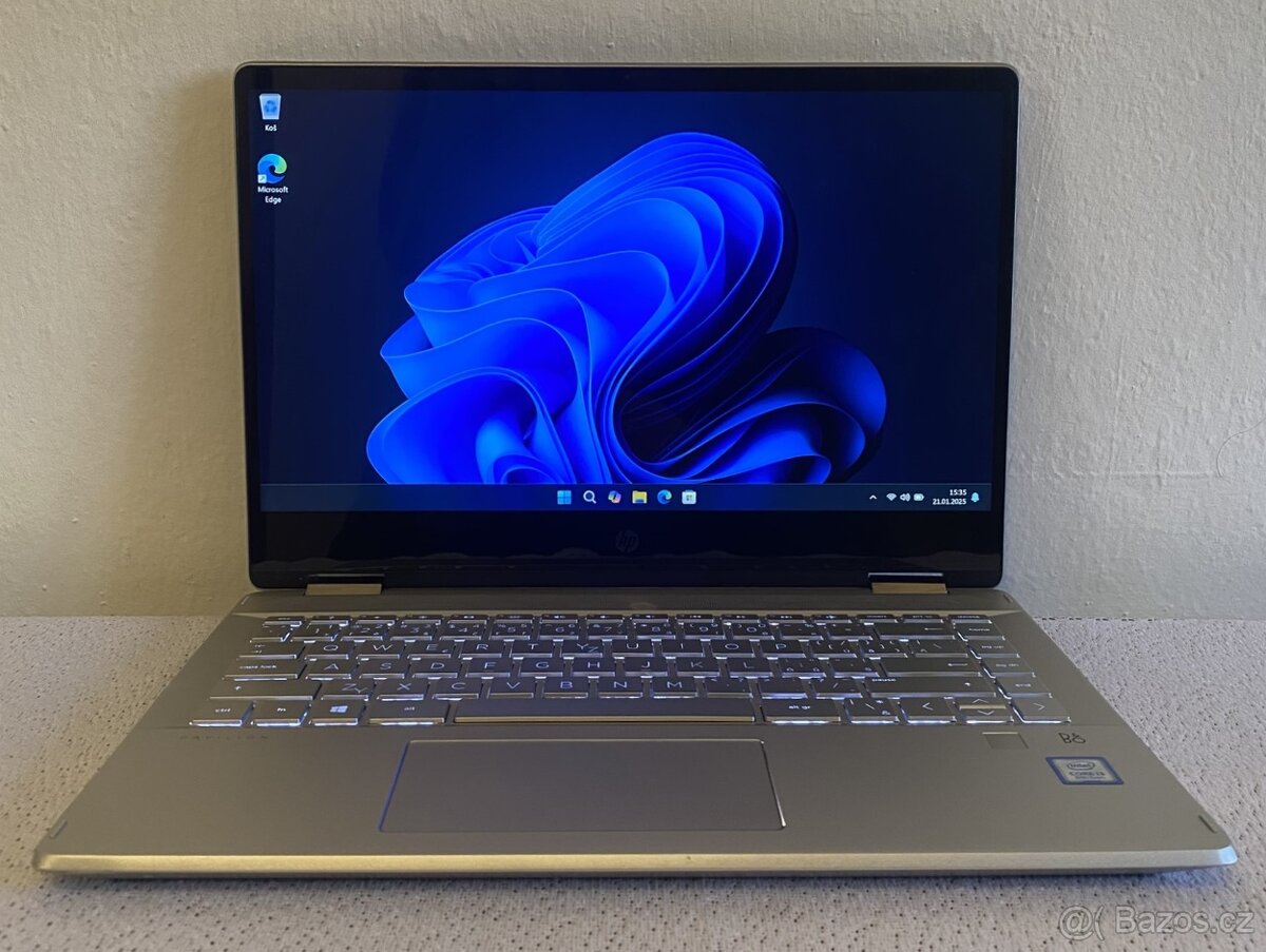 HP Pavilion x360 - Intel i3, 8GB RAM, 256GB SSD, ZÁRUKA