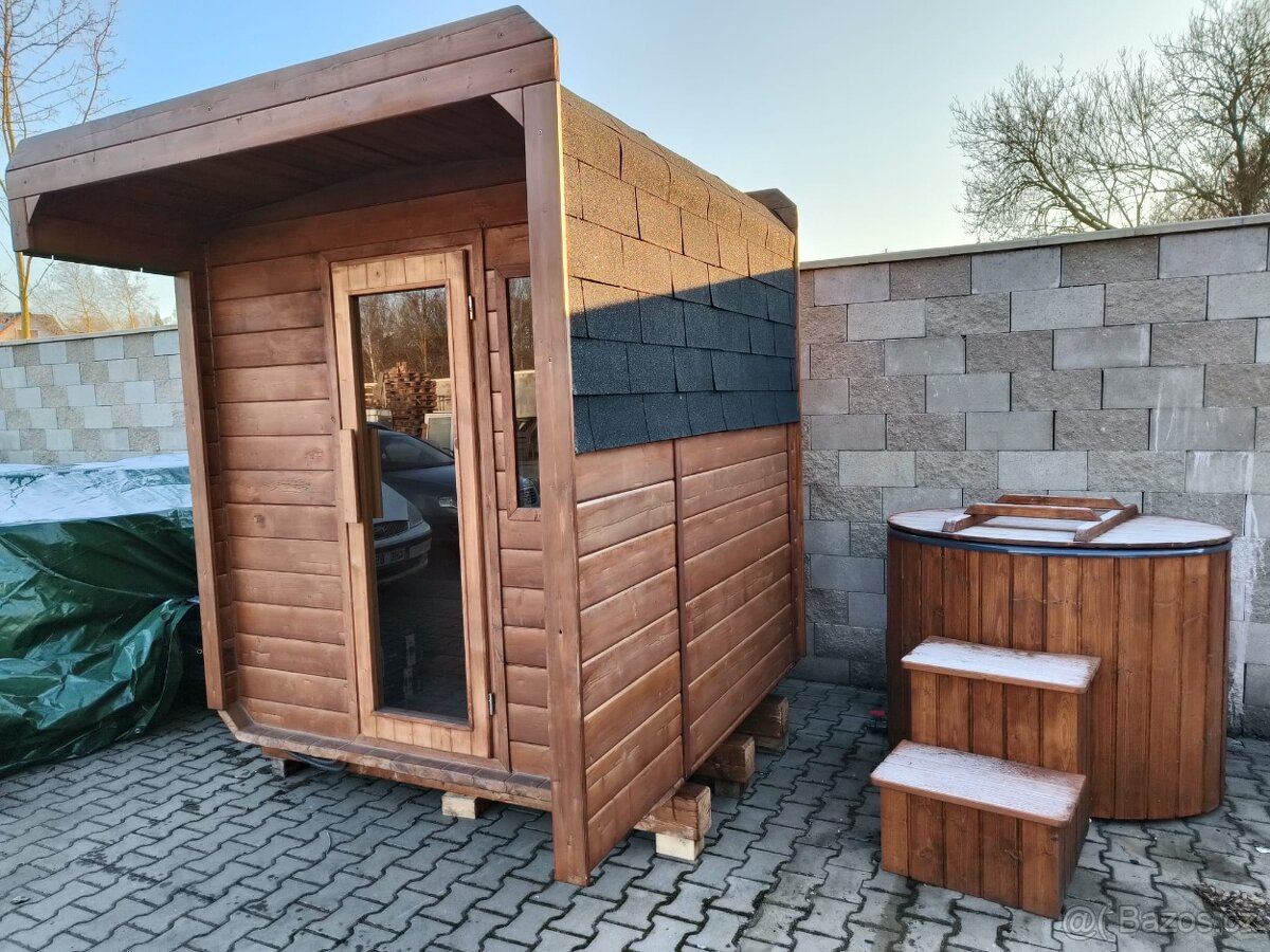 Saunový domek, chladicí káď, SAUNABOX Harvia 8kW