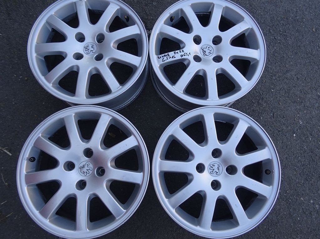 Alu disky origo Peugeot, 16", 4x108, ET 28 , šířka 6,5J