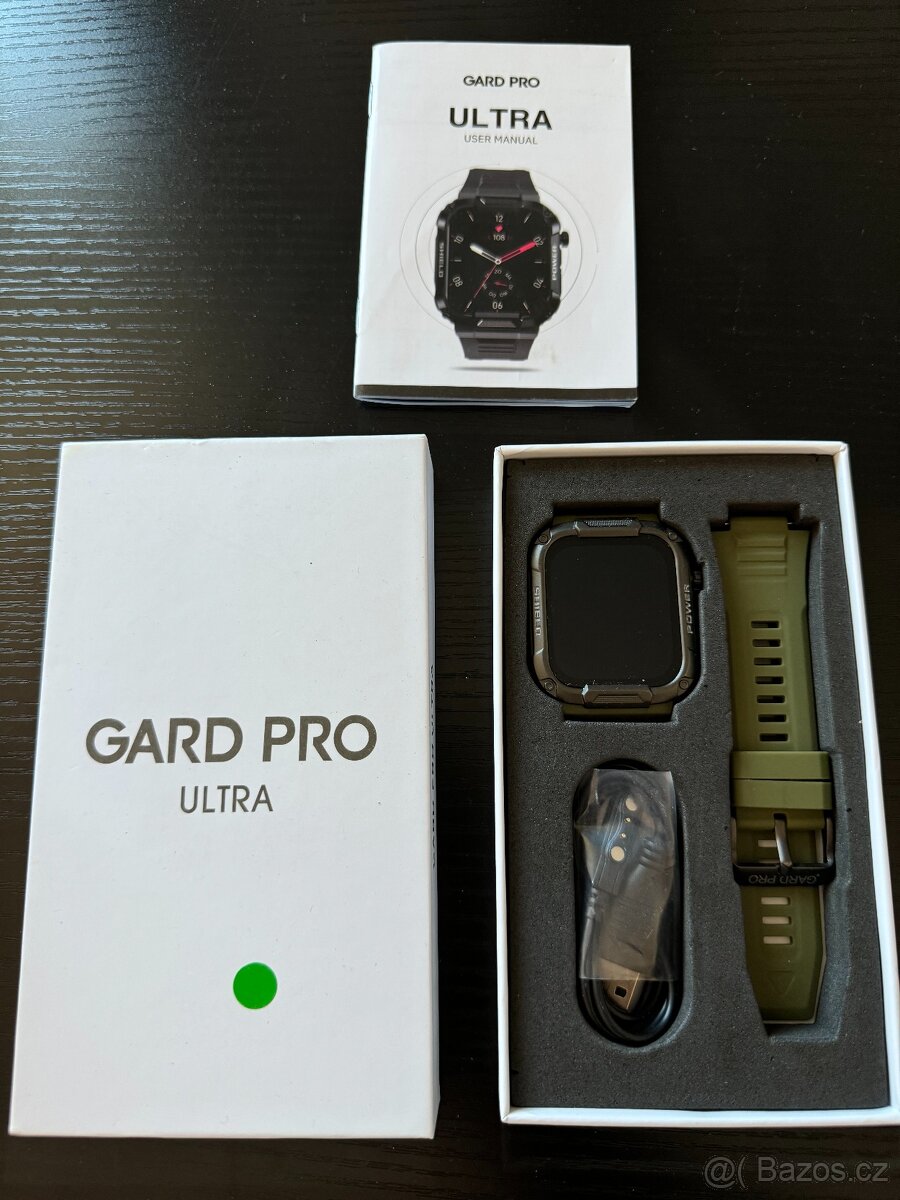 Nové chytré hodinky GARD PRO Ultra zelené