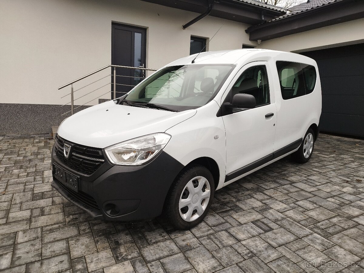 DACIA DOKKER 1.6i 75KW.5 MÍST.KLIMATIZACE.BLUETOOT.1.MAJITEL