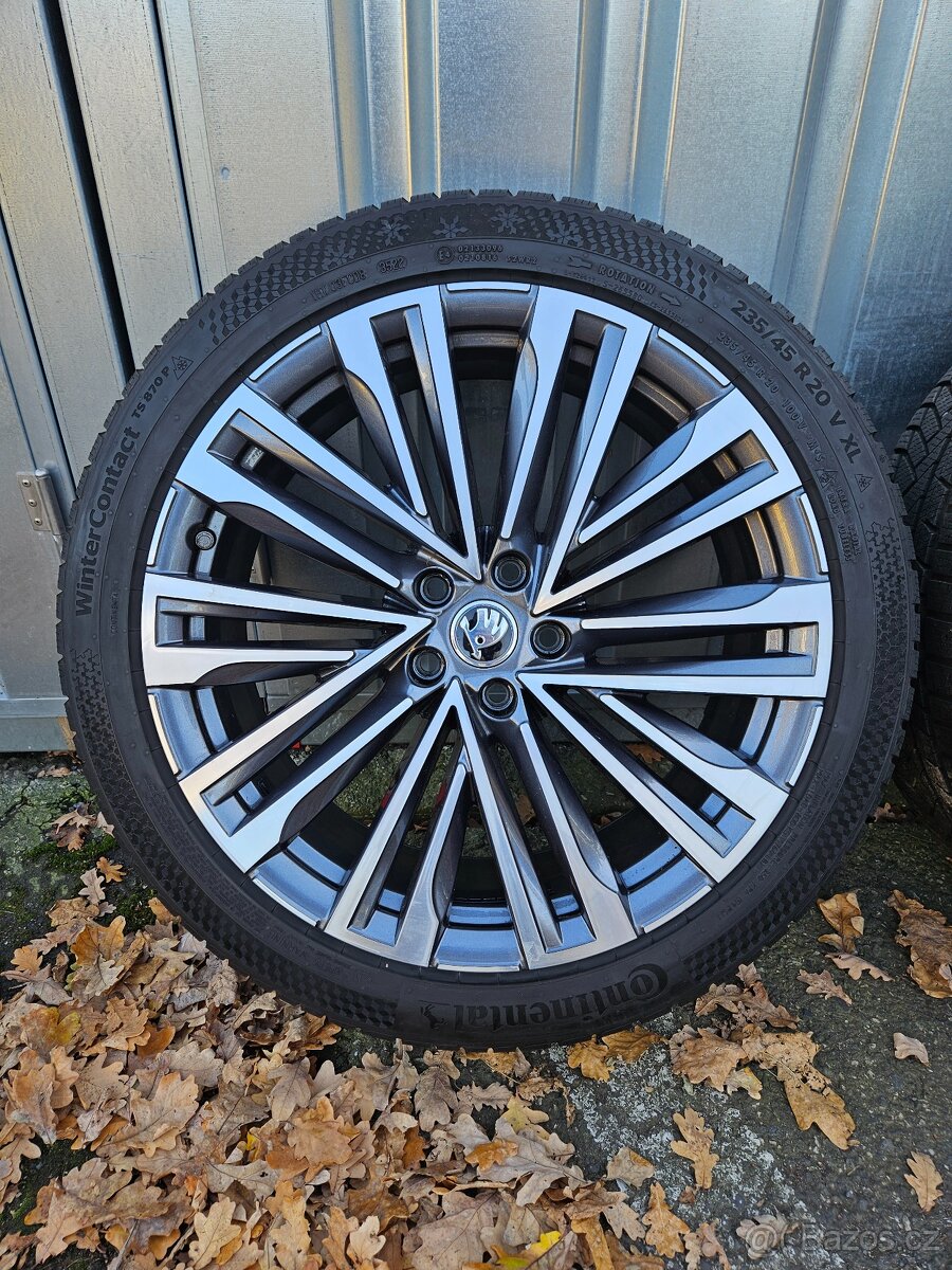 Zimní alu kola Merope 20" Škoda Kodiaq L&K 235/45 R20