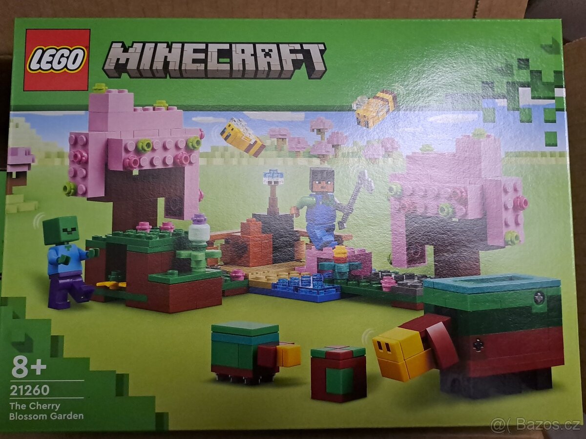 Lego Minecraft 21260 Zahrada s rozkvetlymi tresnemi