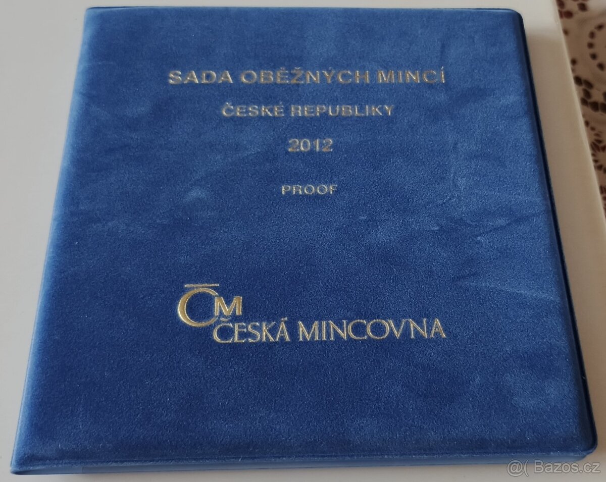 Sada mincí ČR 2012 proof v semišovém obalu