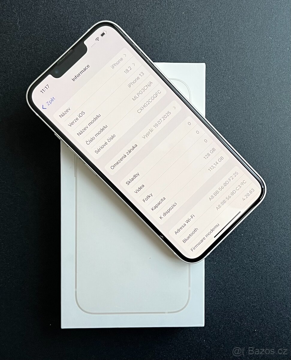 Apple iPhone 13 / 6,1"/ 128GB / V záruce do 7/2026.