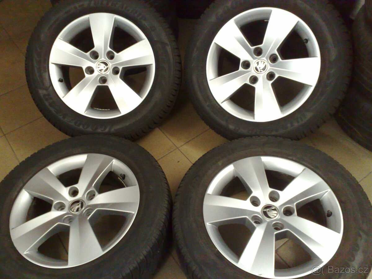 alu kola 5x112 r16 original škoda superb,yeti 215/60/16