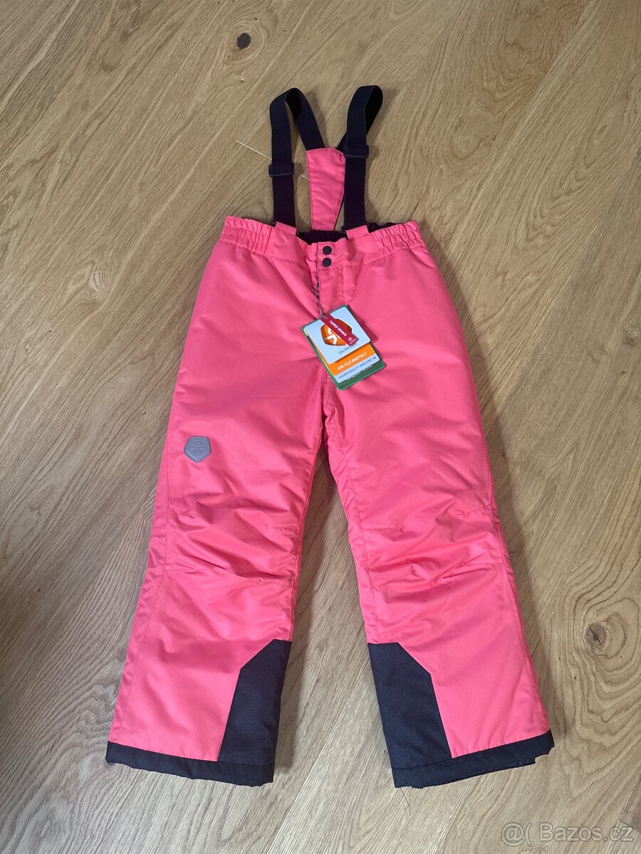 Lyžařské kalhoty Color Kids korálové 110-116 cm