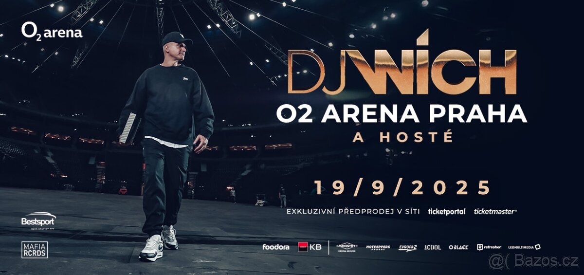 ❗DJ WICH & Hosté❗ - O2 Aréna Praha - TOP vstupenky 19.9.2025