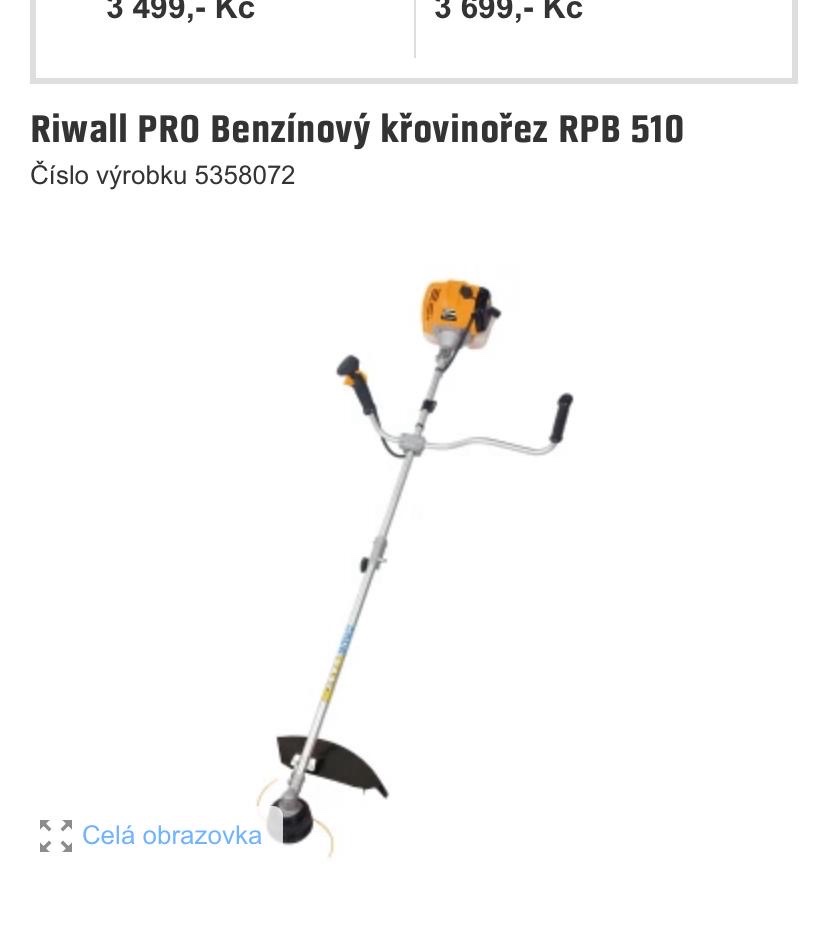 Riwall Pro benzínový křovinořez