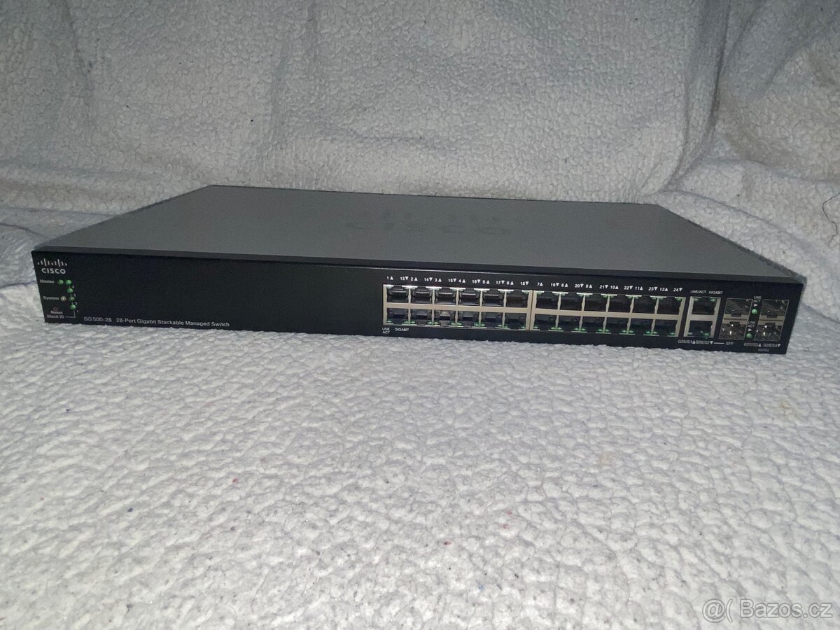 SG500-28-Cisco Small Business 500 Switch, stohovatelný